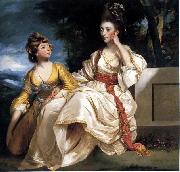 Sir Joshua Reynolds Portrait of Mrs. Thrale and her daughter Hester oil on canvas